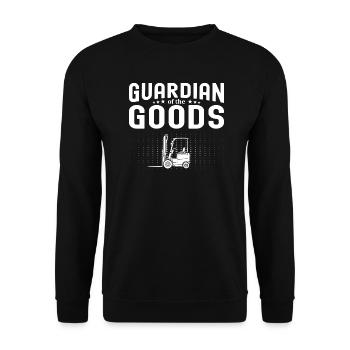 Forklift Operator Funny Gag Joke Forklift - Unisex Pullover - Schwarz - Vorne - Alina (178cm) & Michal (187cm)