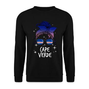 Cape Verde - Unisex Sweatshirt - black - Front - Alina (178cm) & Michal (187cm)