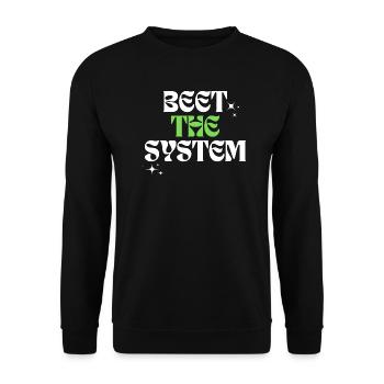 Beet the system - Unisex Pullover - Schwarz - Vorne - Alina (178cm) & Michal (187cm)