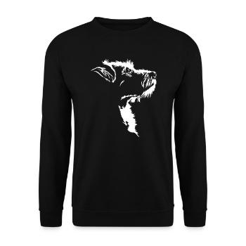 Jack Russell Terrier Dogs Silhouette Wilsigns - Unisex Sweatshirt - black - Front - Alina (178cm) & Michal (187cm)