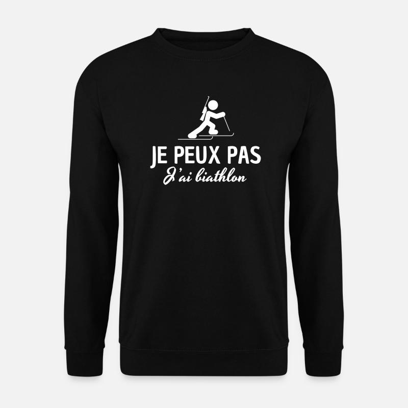 I can't I biathlon - Unisex Sweatshirt - black