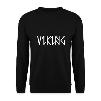 Vikings | Nordmann | Scandinavia | Warrior - Unisex Sweatshirt - black - Front - Alina (178cm) & Michal (187cm)