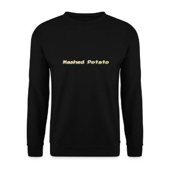 Mashed Potato - mashed potatoes 90s word colorful - Unisex Sweatshirt - black - Front - Alina (178cm) & Michal (187cm)
