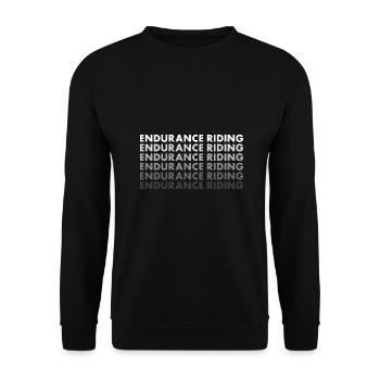 Rider Endurance Riding - Unisex Sweatshirt - black - Front - Alina (178cm) & Michal (187cm)