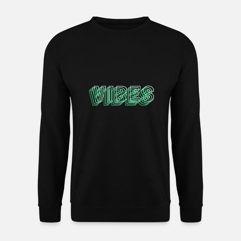 Vibes abstrakt grün - Unisex Pullover - Schwarz