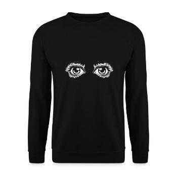 Eye Eyes Ophthalmologist - Unisex Sweatshirt - black - Front - Alina (178cm) & Michal (187cm)