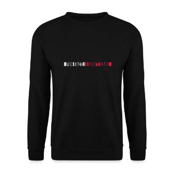 I don't care fact - Unisex Sweatshirt - black - Front - Alina (178cm) & Michal (187cm)