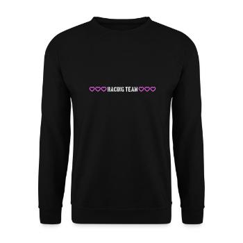 Cœur de l’équipe de course - Sweat-shirt Unisexe - noir - Devant - Alina (178cm) & Michal (187cm)