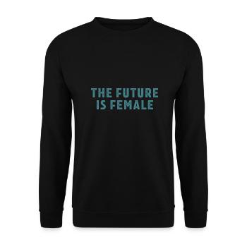 Feminism Saying Gift Vintage Emancipation - Unisex Sweatshirt - black - Front - Alina (178cm) & Michal (187cm)