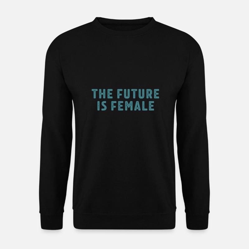 Feminismus Spruch Geschenk Vintage Emanzipation - Unisex Pullover - Schwarz