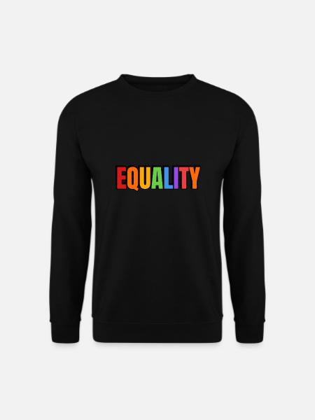 EQUALITY Regenbogen - Unisex Pullover - Schwarz