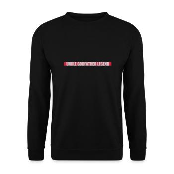 Citation de légende de l’oncle parrain - Sweat-shirt Unisexe - noir - Devant - Alina (178cm) & Michal (187cm)
