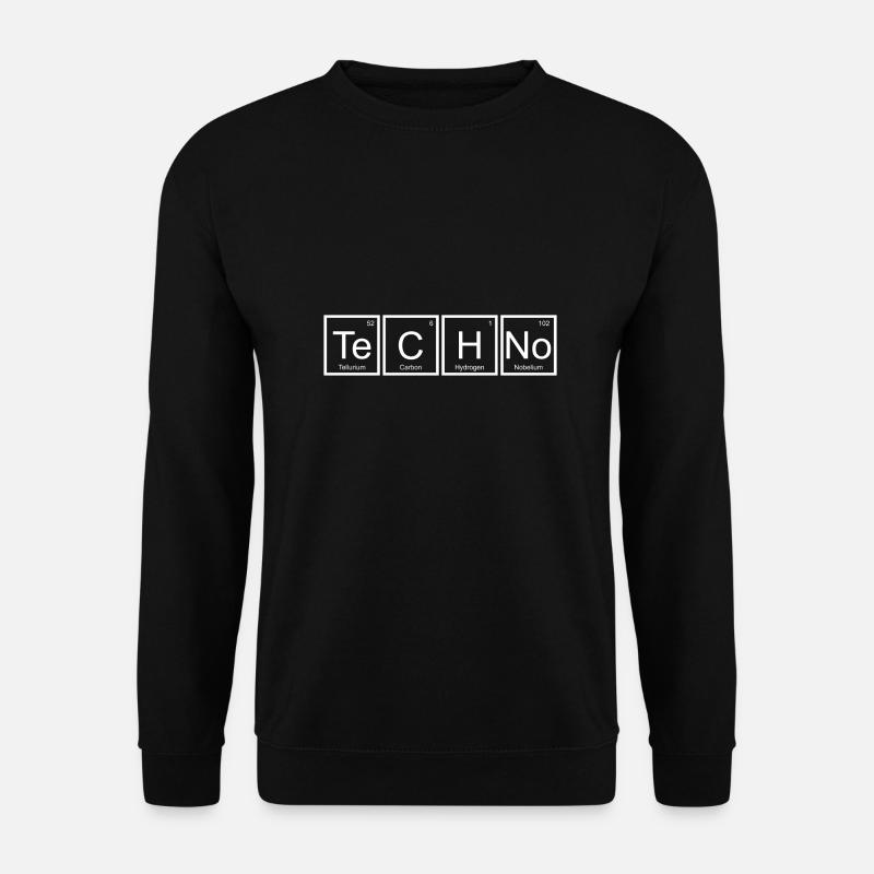 Te-Ch-N-O (Techno) - Unisex Pullover - Schwarz