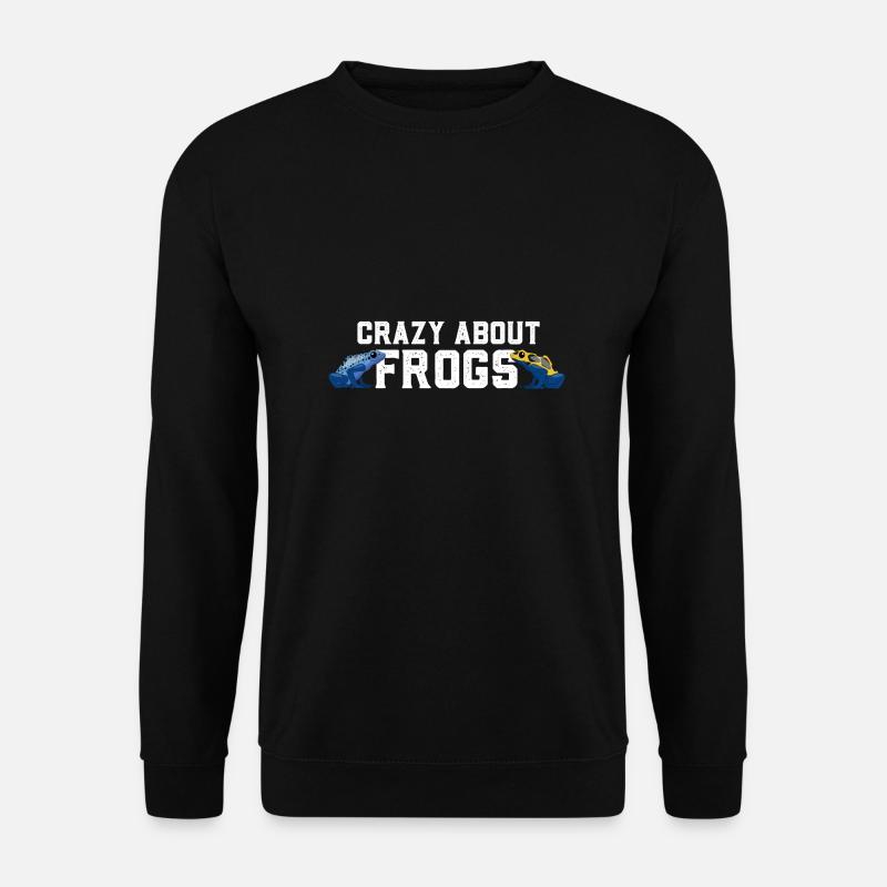 Pfeilgiftfrosch Frosch Dendrobat Färberfrosch - Unisex Pullover - Schwarz