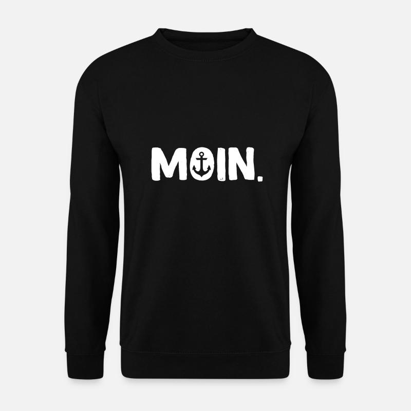 Moin Moin Hamburg Hamburger - Unisex Pullover - Schwarz