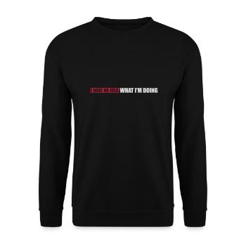 I Have No Idea - Unisex Sweatshirt - black - Front - Alina (178cm) & Michal (187cm)