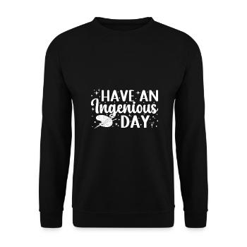 Peintre d’art drôle avoir un cadeau d’artiste ingénieux de jour - Sweat-shirt Unisexe - noir - Devant - Alina (178cm) & Michal (187cm)