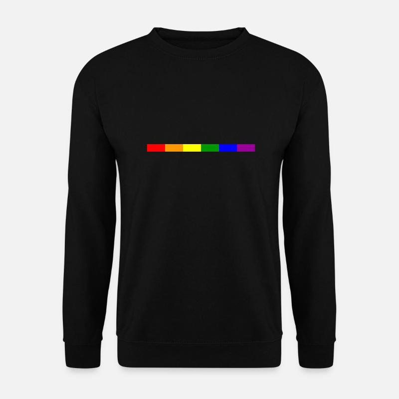 stylischer Regebogen - Unisex Pullover - Schwarz