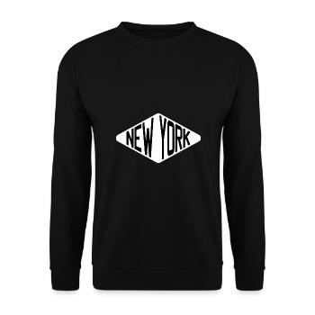 New York - Unisex Sweatshirt - black - Front - Alina (178cm) & Michal (187cm)