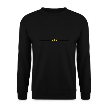 Star line - Unisex Sweatshirt - black - Front - Alina (178cm) & Michal (187cm)
