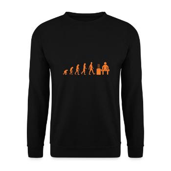 Mann Sauna Geschenk Saunahaus Banja Spa Hamam - Unisex Pullover - Schwarz - Vorne - Alina (178cm) & Michal (187cm)