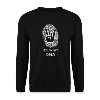 Rock is in my dna - Metal, Musique, Cadeau, Musique - Sweat-shirt Unisexe - noir - Devant - Alina (178cm) & Michal (187cm)