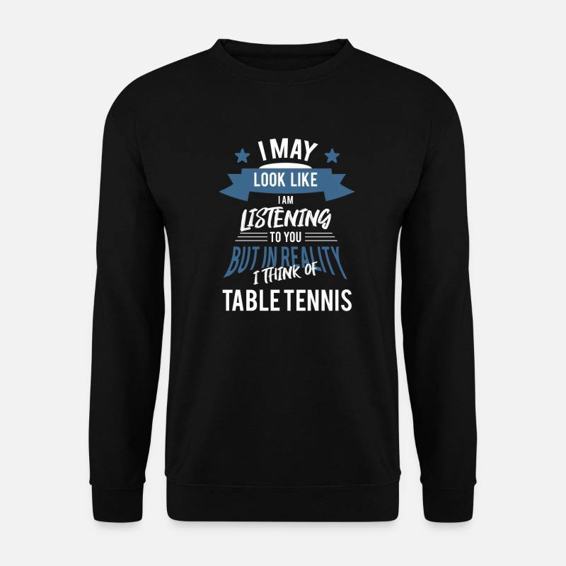 tischtennis - Unisex Pullover - Schwarz