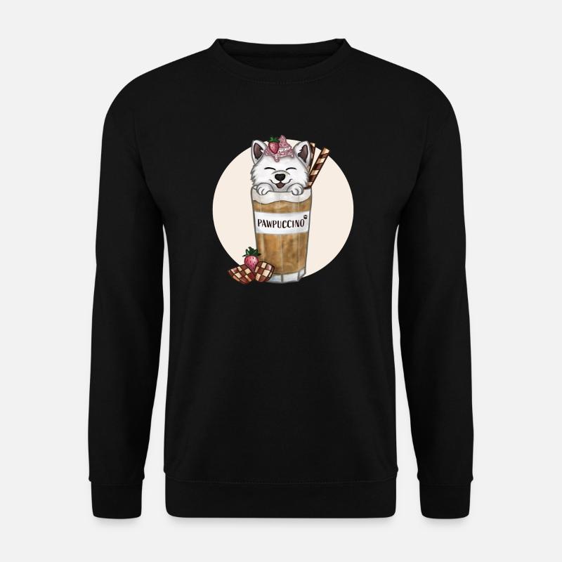 Pawpuccino - Unisex Pullover - Schwarz