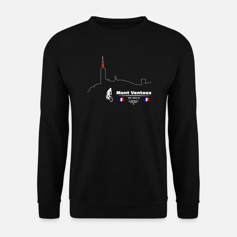 Rennrad Mont-Ventoux, einer unserer Bestseller - Unisex Pullover - Schwarz