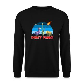 Dinos - Unisex Pullover - Schwarz - Vorne - Alina (178cm) & Michal (187cm)