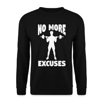Fitness Krafttraining Kraftdreikampf Gewichtheben - Unisex Pullover - Schwarz - Vorne - Alina (178cm) & Michal (187cm)