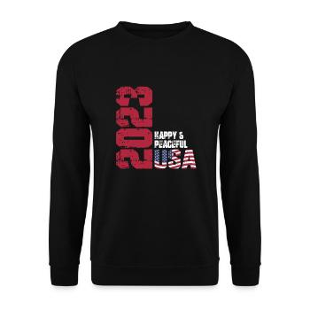 Freedom for All Humanity - Unisex Sweatshirt - black - Front - Alina (178cm) & Michal (187cm)