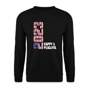 Freedom for All Humanity - Unisex Sweatshirt - black - Front - Alina (178cm) & Michal (187cm)