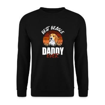 Meilleur papa Beagle de tous les temps - Sweat-shirt Unisexe - noir - Devant - Alina (178cm) & Michal (187cm)