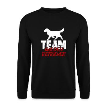 Team Golden Retriever - Unisex Sweatshirt - black - Front - Alina (178cm) & Michal (187cm)