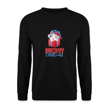 Pyjamas Christmas - Unisex Sweatshirt - black - Front - Alina (178cm) & Michal (187cm)