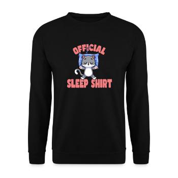Gute Nacht - Unisex Pullover - Schwarz - Vorne - Alina (178cm) & Michal (187cm)