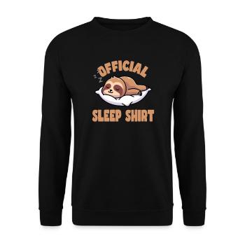Good night - Unisex Sweatshirt - black - Front - Alina (178cm) & Michal (187cm)
