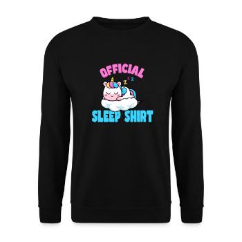 Gute Nacht - Unisex Pullover - Schwarz - Vorne - Alina (178cm) & Michal (187cm)