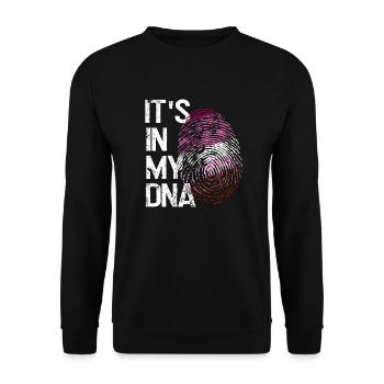 LGBTQ love in my DNA - Unisex Sweatshirt - black - Front - Alina (178cm) & Michal (187cm)