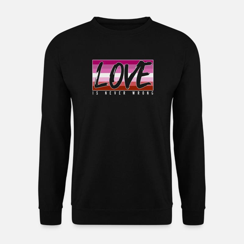 LGBTQ-Liebe ist nie falsch - Unisex Pullover - Schwarz