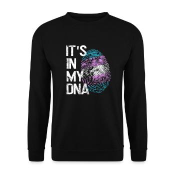 LGBTQ love in my DNA - Unisex Sweatshirt - black - Front - Alina (178cm) & Michal (187cm)