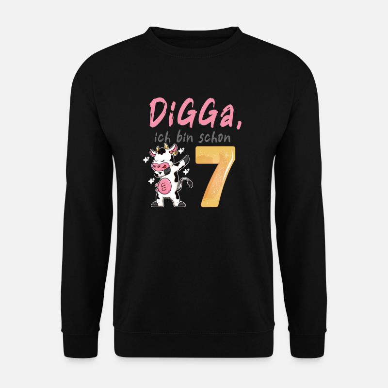 DIGGA, ich bin schon 7 - Unisex Pullover - Schwarz