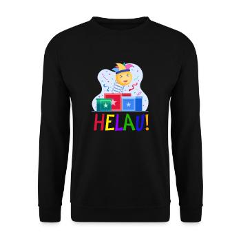 Karneval Kostüm Kölle Alaaf Köln - Unisex Pullover - Schwarz - Vorne - Alina (178cm) & Michal (187cm)