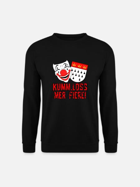 Karneval Kostüm Kölle Alaaf Köln loss mer fiere! - Unisex Pullover - Schwarz