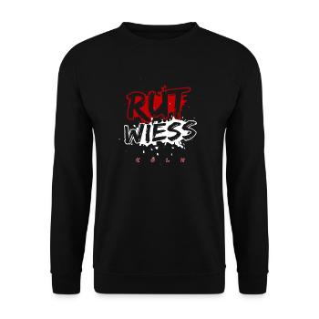 Karneval Kostüm Kölle Alaaf Clown Wappen Dom Köln - Unisex Pullover - Schwarz - Vorne - Alina (178cm) & Michal (187cm)