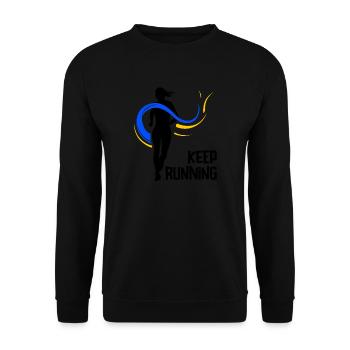 Laufen Sie 26,2 Meilen Marathon Herausforderung - Unisex Pullover - Schwarz - Vorne - Alina (178cm) & Michal (187cm)
