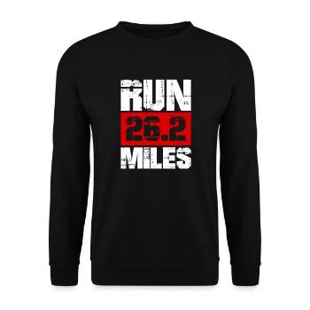 Laufen Sie 26,2 Meilen Marathon Herausforderung - Unisex Pullover - Schwarz - Vorne - Alina (178cm) & Michal (187cm)