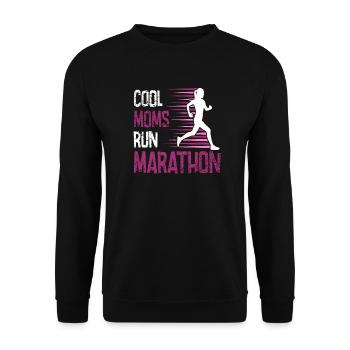 Laufen Sie 26,2 Meilen Marathon Herausforderung - Unisex Pullover - Schwarz - Vorne - Alina (178cm) & Michal (187cm)