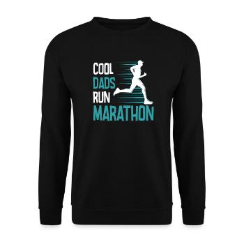 Laufen Sie 26,2 Meilen Marathon Herausforderung - Unisex Pullover - Schwarz - Vorne - Alina (178cm) & Michal (187cm)